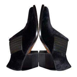 EUC Authentic Chloe Rylee Velvet Ankle Boots Black EU 38 US 8 Luxury with COA